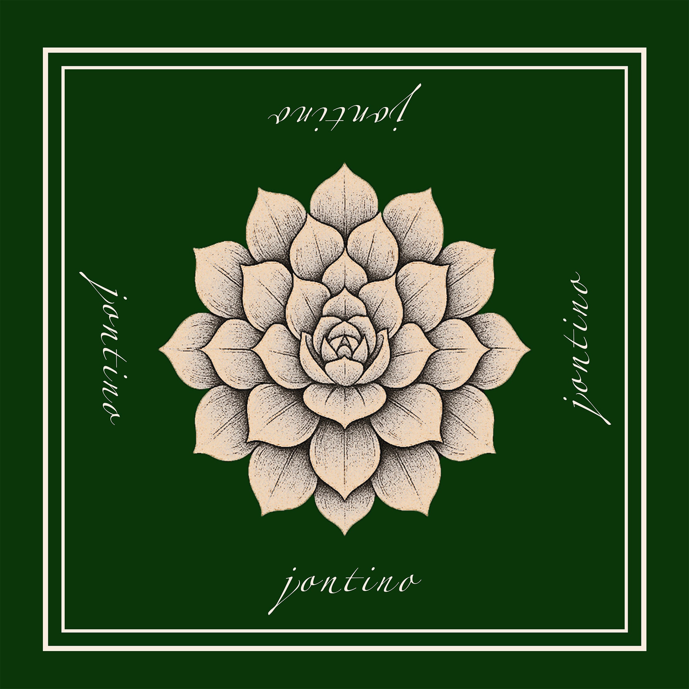 flora green ⁓ mulberry silk scarf