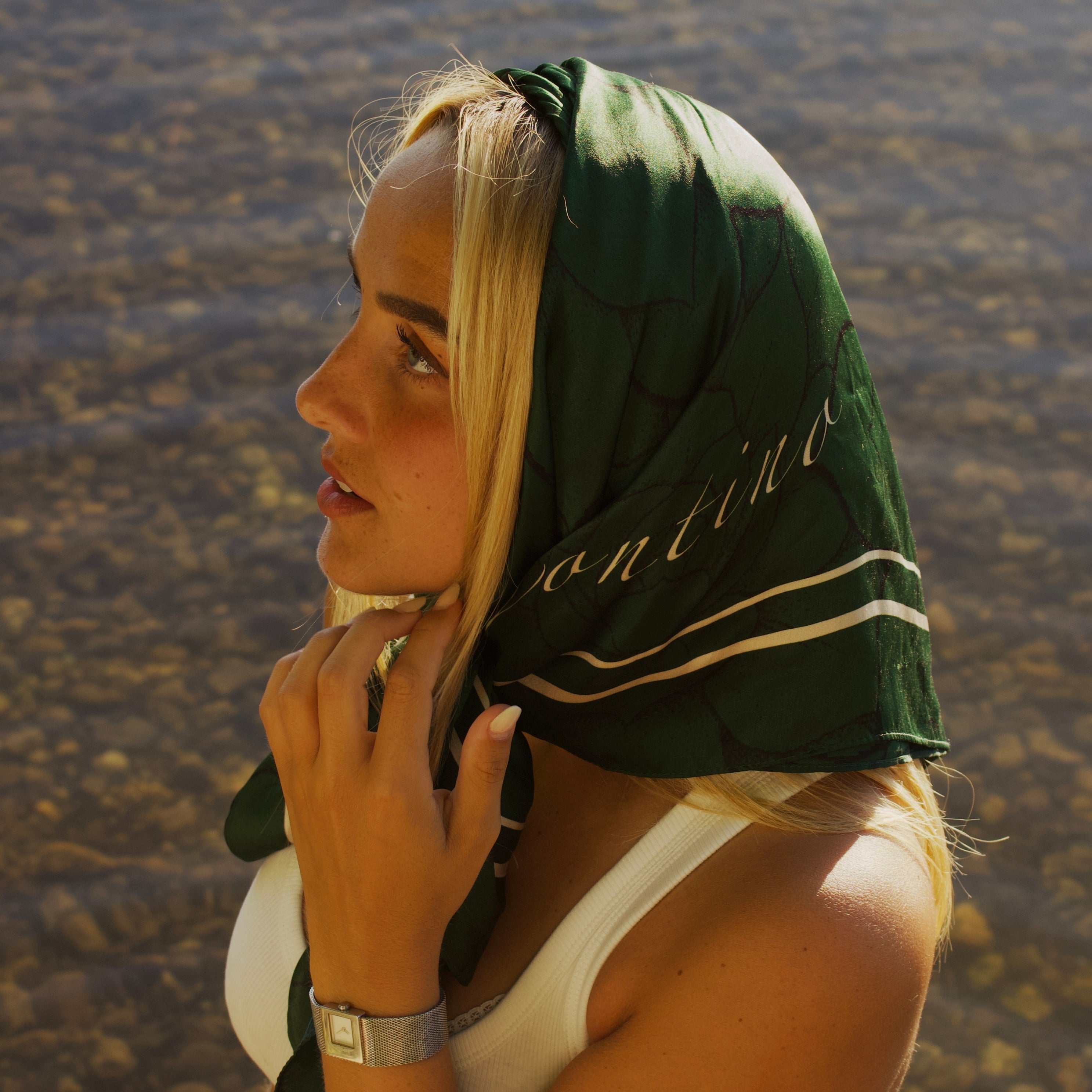 silva green ⁓ mulberry silk scarf